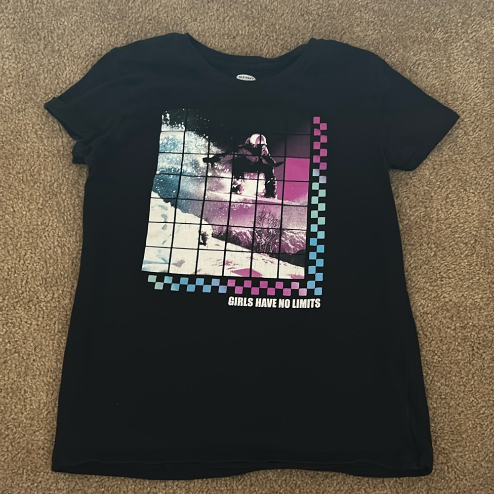 Old Navy girls Snowboarding Tee